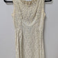Ivory Lace Sleeveless Mini Dress