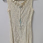 Ivory Lace Sleeveless Mini Dress
