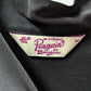 Original Penguin Black Silk-Blend Button-Down Blouse