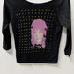 OBEY Black/Purple Joan Jett Cropped Graphic Tee
