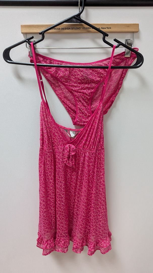 Victoria's Secret Pink Heart Print Sleep Tank & Panty Set