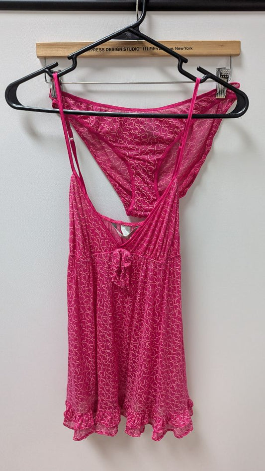 Victoria's Secret Pink Heart Print Sleep Tank & Panty Set