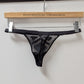 Body by Victoria Black/Blue Mesh Sequin Tank & Thong Set
