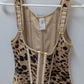 Tan/Brown Animal Print Double-Layer Corset