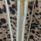 Tan/Brown Animal Print Double-Layer Corset