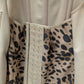 Tan/Brown Animal Print Double-Layer Corset