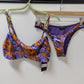 ICON SWIM Purple Zebra Striped Bikini Top & Bottoms 2-Piece Swim Set