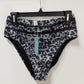 POPVIL Black Spotted Mesh Cutout Bikini Bottoms