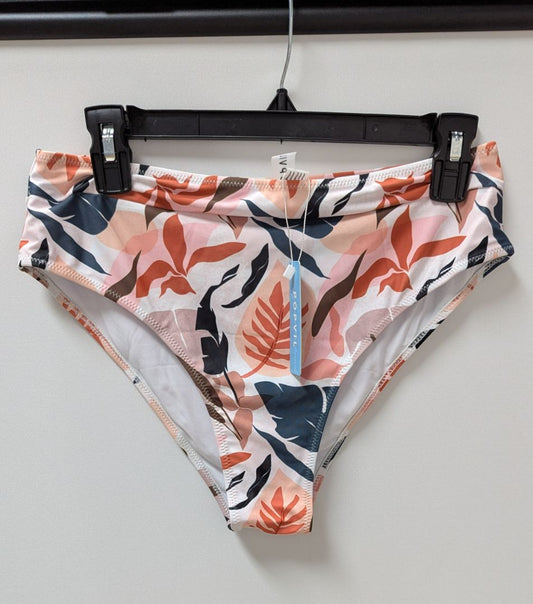 POPVIL Multicolor Tropical Botanical Print Bikini Bottoms