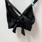 "B" Black/Gold Crossback Bikini Top & Skirt Swim Set