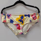 Kate Spade Ivory Summer Floral Smocked Bikini Swim Bottoms