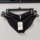BECCA by Rebecca Virtue Black/White Lace Trim Bikini Bottoms