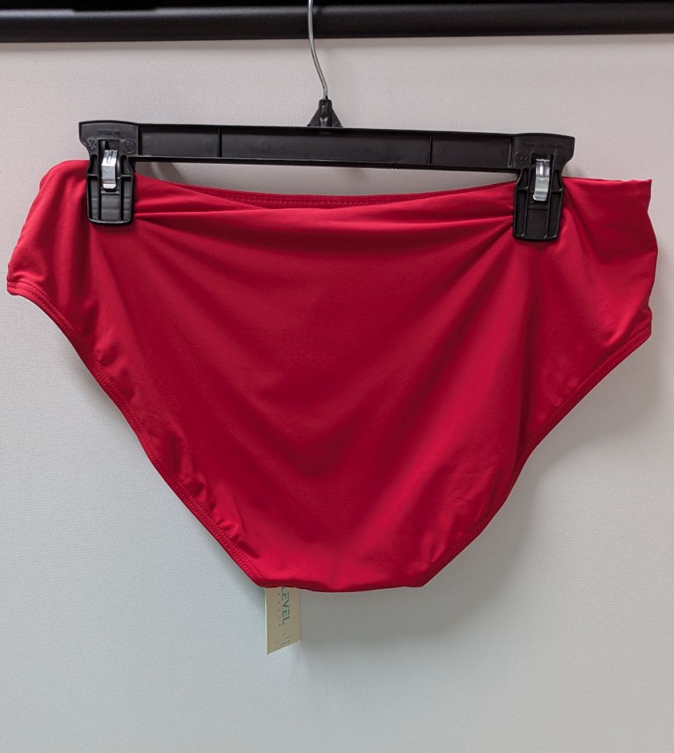 SEA LEVEL Red Essentials Mid Bikini Swim Bottoms