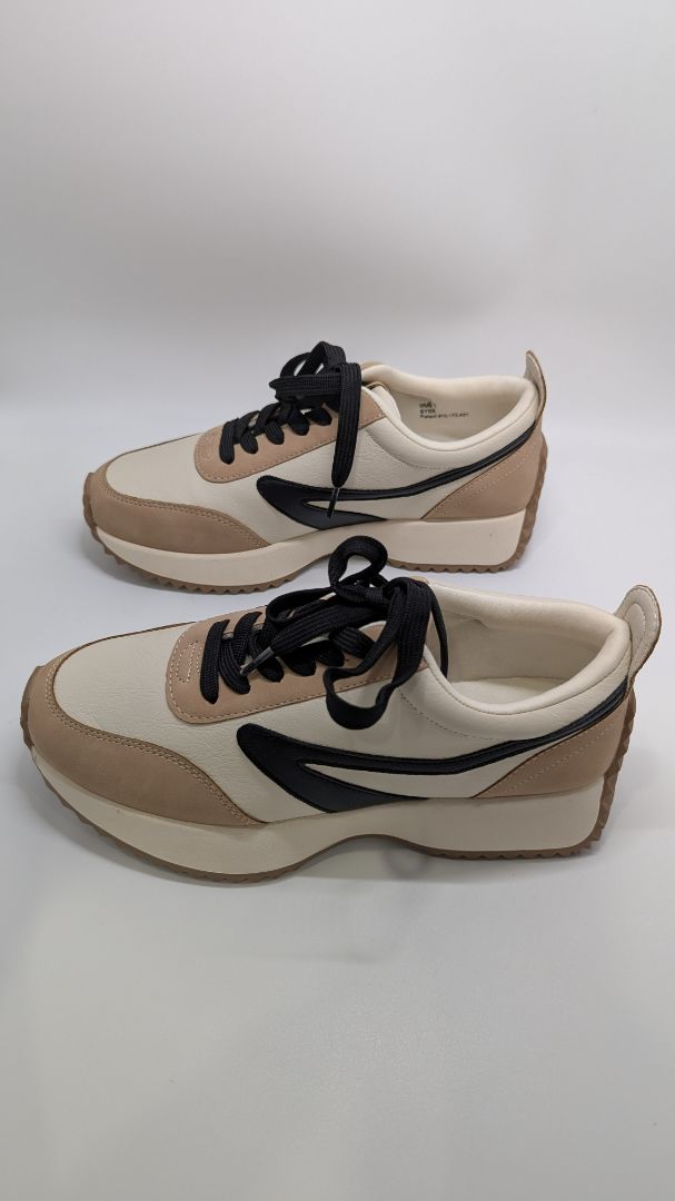 Dolce Vita Cream/Tan Color-Block Bynx Sneakers