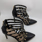 MIX NO.6 Black Danela Pump Studded Caged Heels