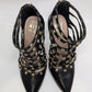 MIX NO.6 Black Danela Pump Studded Caged Heels