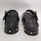 BCBGeneration Black/Gold Bamba Platform Sandals
