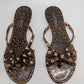 Olivia Miller Leopard Print Jelly Sandals with Bow