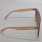 Fashion Nova Rose Gold/Pink Shield Sunglasses