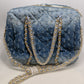 Medium Wash Distressed Denim Purse