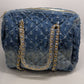 Medium Wash Distressed Denim Purse