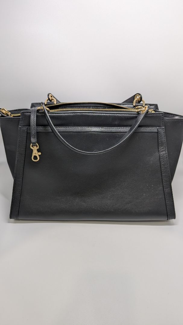 Michael Kors Black Leather Whitney Satchel Purse