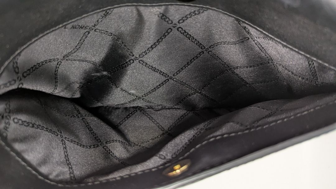 Michael Kors Black Leather Whitney Satchel Purse