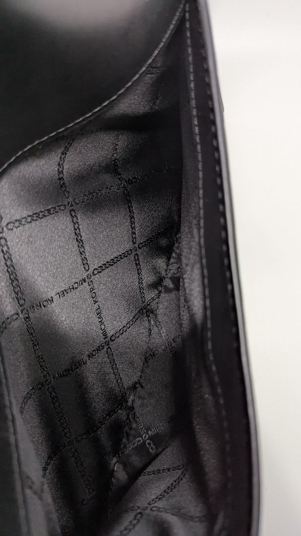Michael Kors Black Leather Whitney Satchel Purse