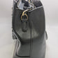 Black Faux Leather Convertible Tote Bag Purse