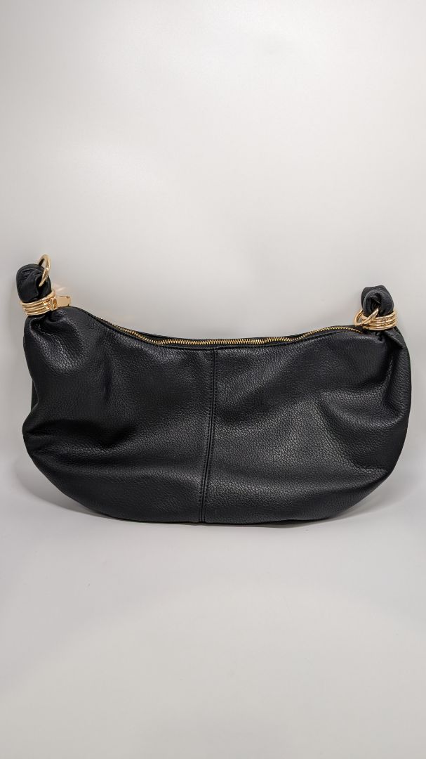 Urban Expression Black Faux-Leather Keychain Purse