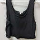 bar III Black Ribbed Sleeveless Crop Tank