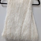 ZARA Ivory Fringed Sleeveless Cropped Blouse