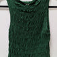 H&M Emerald Green Sleeveless Smocked Blouse