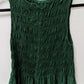 H&M Emerald Green Sleeveless Smocked Blouse