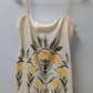 Abercrombie & Fitch Cream Linen-Blend Strapless Romper