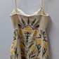 Abercrombie & Fitch Cream Linen-Blend Strapless Romper