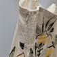 Abercrombie & Fitch Cream Linen-Blend Strapless Romper