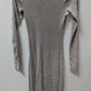 Young Fabulous & Broke Light Grey Ribbed Sweater Dress