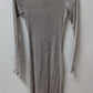 Young Fabulous & Broke Light Grey Ribbed Sweater Dress