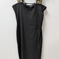 Planet Gold Black/Tan Sleeveless Grecian Ribbed Dress