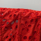 ASTR Red Lace Smocked Corset Mini Dress