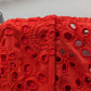 ASTR Red Lace Smocked Corset Mini Dress