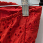 ASTR Red Lace Smocked Corset Mini Dress