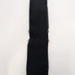 Black Elastic Studded Faux-Leather Wide-Waist Belt