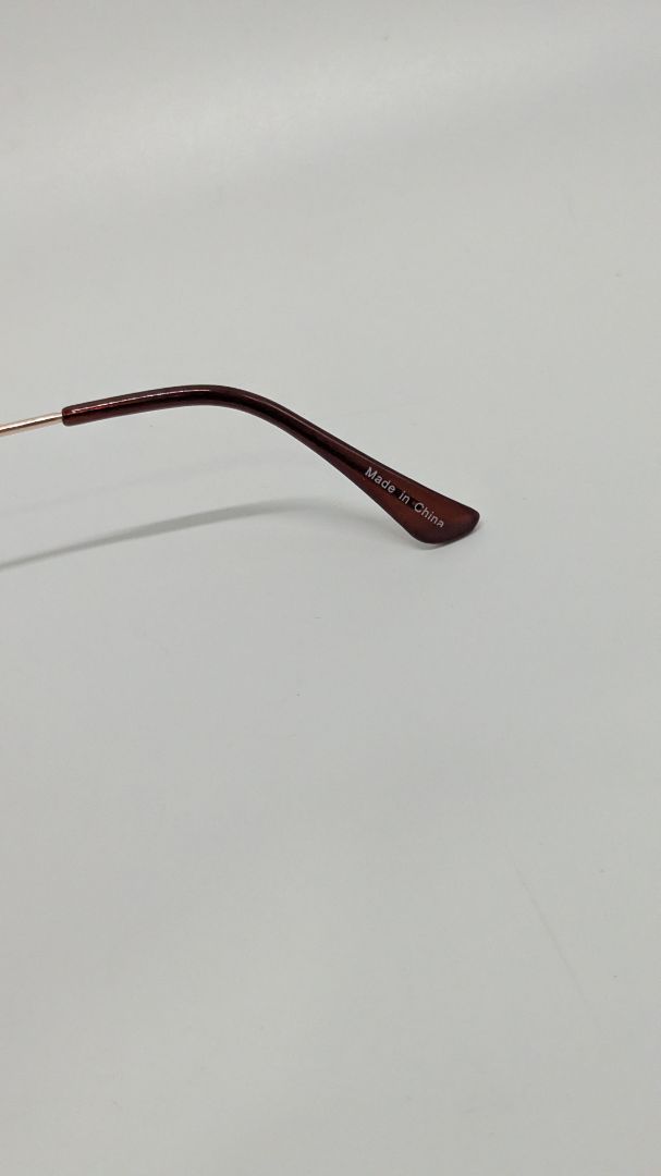 Gold-Tone Rimless Pilot Sunglasses