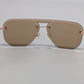 Gold-Tone Rimless Pilot Sunglasses