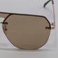 Gold-Tone Rimless Pilot Sunglasses