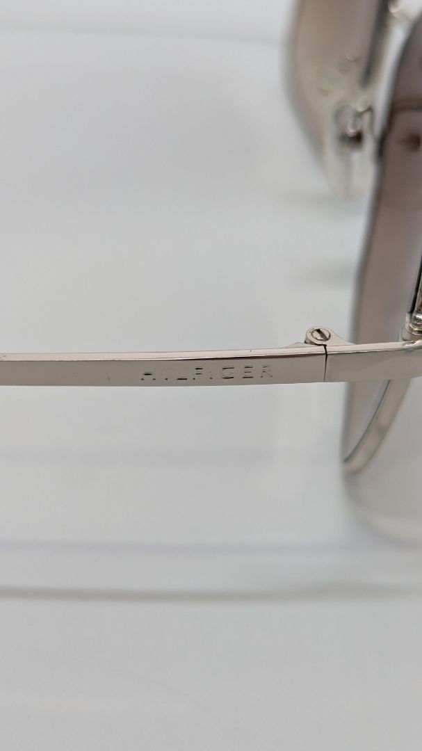 Tommy Hilfiger Silver-Tone Myrtle Semi-Oval Rectangular Sunglasses
