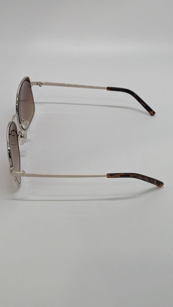 Tommy Hilfiger Silver-Tone Myrtle Semi-Oval Rectangular Sunglasses
