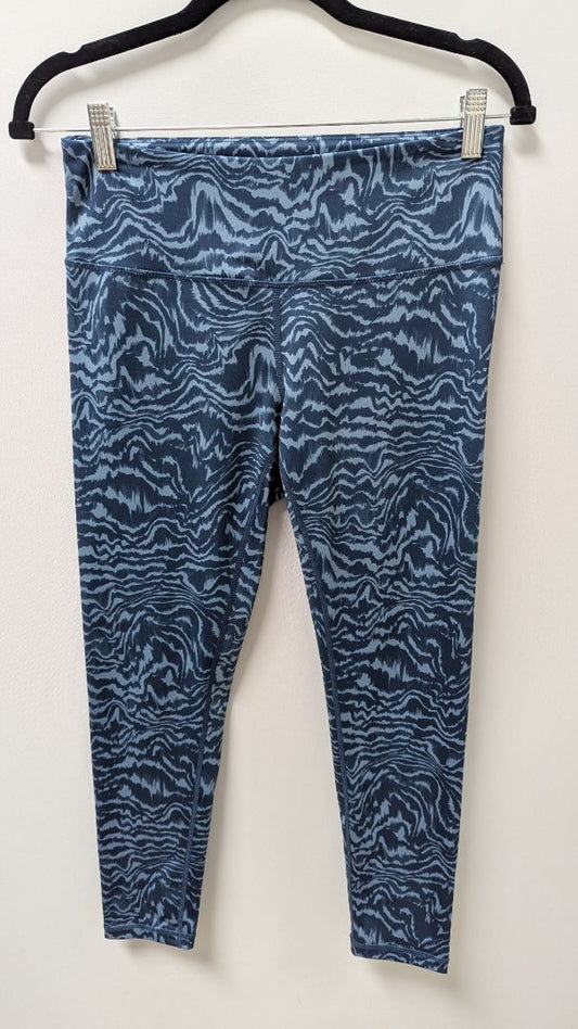 Z by Zella Blue Zebra Print Active High-Rise Skinny Leggings